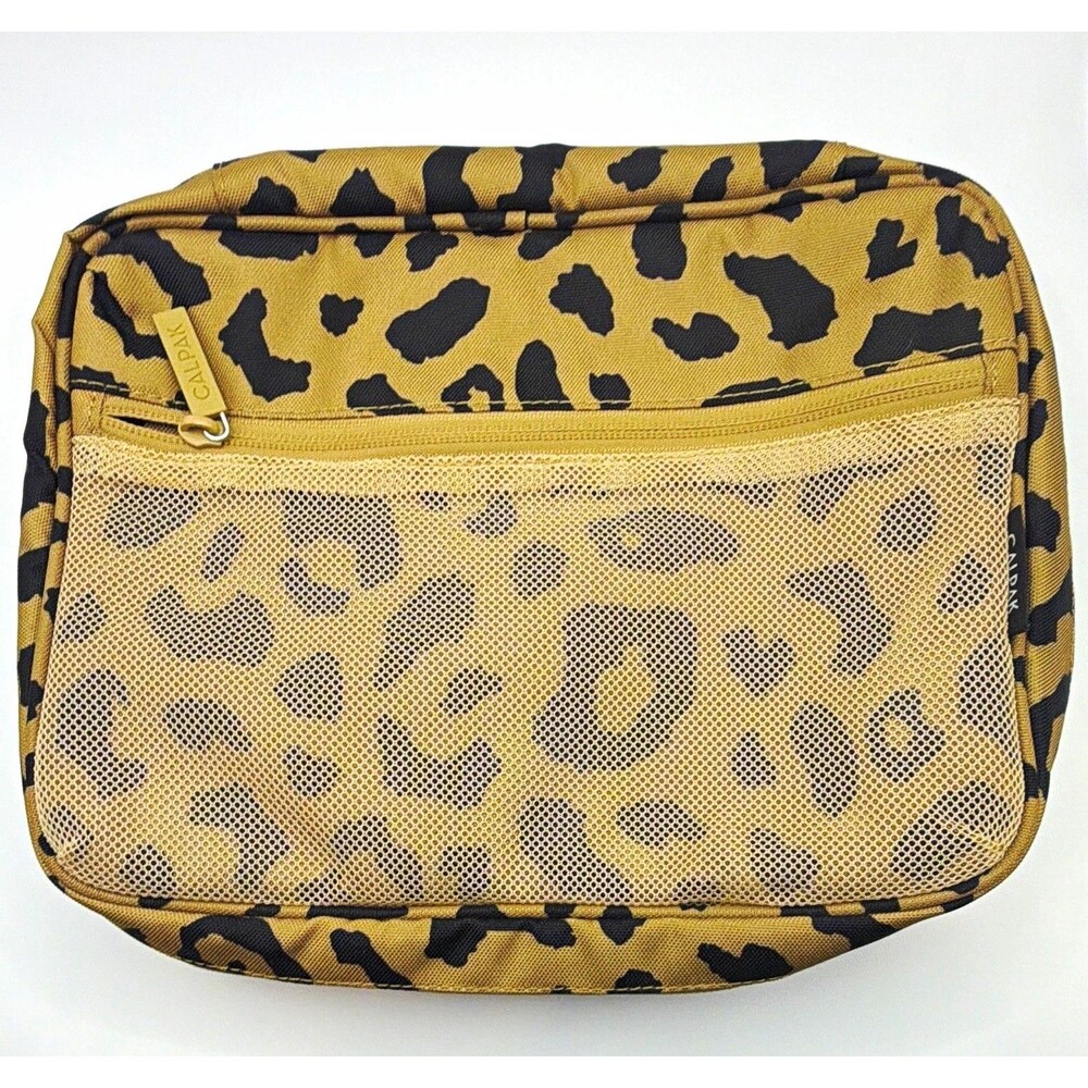 CALPAK Travel Tech Organizer Pouch Electronics Case Cord Pouch Leopard